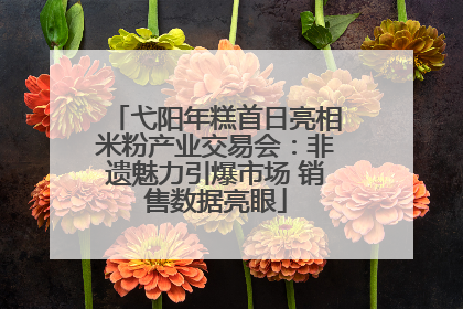 弋阳年糕首日亮相米粉产业交易会：非遗魅力引爆市场 销售数据亮眼