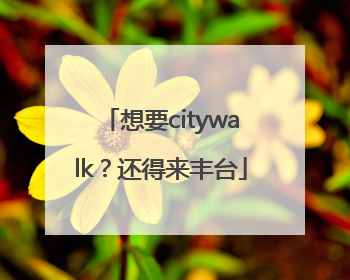 想要citywalk？还得来丰台
