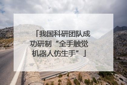 我国科研团队成功研制“全手触觉机器人仿生手”