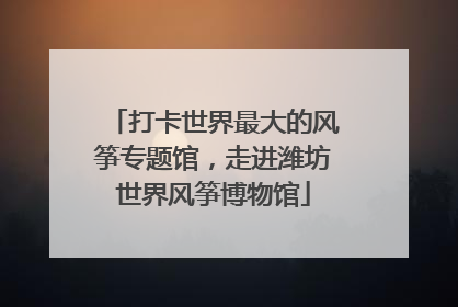 打卡世界最大的风筝专题馆，走进潍坊世界风筝博物馆