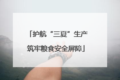 护航“三夏”生产 筑牢粮食安全屏障