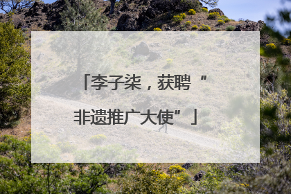 李子柒，获聘“非遗推广大使”