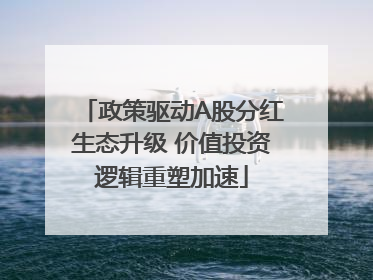 政策驱动A股分红生态升级 价值投资逻辑重塑加速