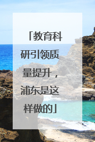 教育科研引领质量提升，浦东是这样做的