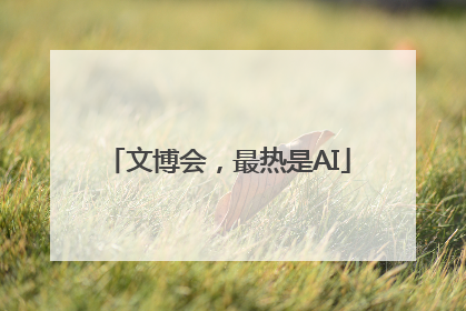 文博会，最热是AI