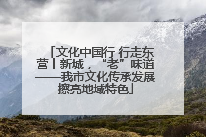 文化中国行 行走东营丨新城，“老”味道——我市文化传承发展擦亮地域特色