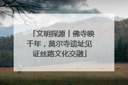 文明探源丨佛寺映千年，莫尔寺遗址见证丝路文化交融