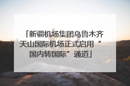 新疆机场集团乌鲁木齐天山国际机场正式启用“国内转国际”通道