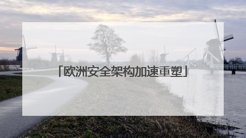 欧洲安全架构加速重塑