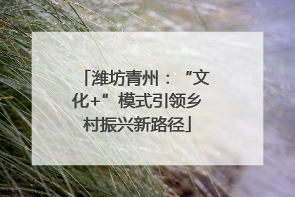 潍坊青州：“文化+”模式引领乡村振兴新路径