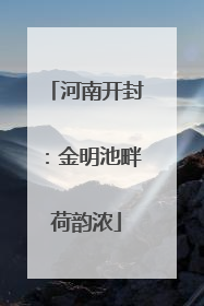 河南开封：金明池畔荷韵浓