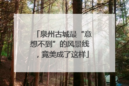 泉州古城最“意想不到”的风景线，竟美成了这样