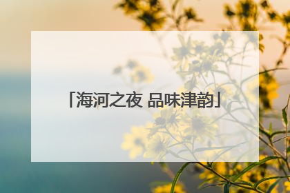 海河之夜 品味津韵
