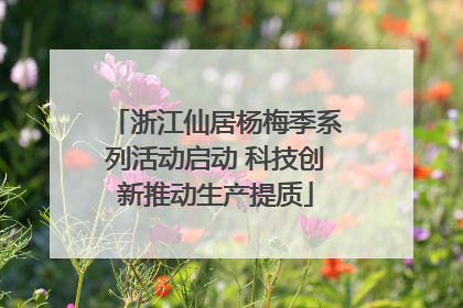 浙江仙居杨梅季系列活动启动 科技创新推动生产提质