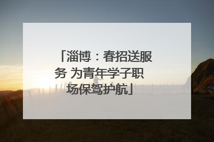 淄博：春招送服务 为青年学子职场保驾护航