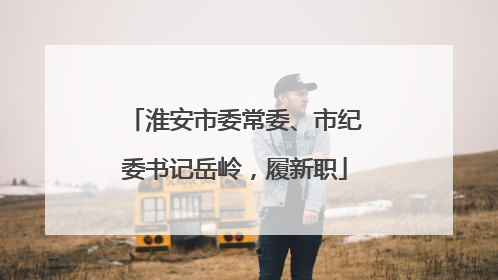 淮安市委常委、市纪委书记岳岭，履新职