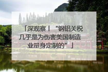 深观察丨“钢铝关税几乎是为伤害美国制造业量身定制的”