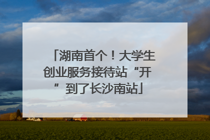 湖南首个！大学生创业服务接待站“开”到了长沙南站