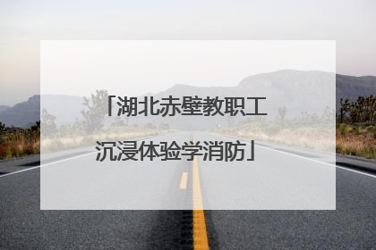湖北赤壁教职工沉浸体验学消防