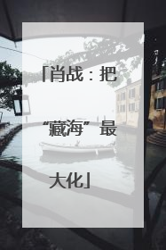 肖战：把“藏海”最大化
