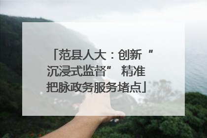 范县人大：创新“沉浸式监督” 精准把脉政务服务堵点