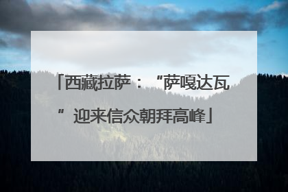 西藏拉萨：“萨嘎达瓦”迎来信众朝拜高峰