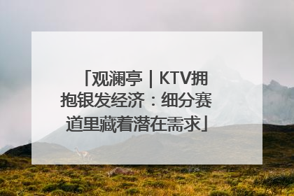 观澜亭｜KTV拥抱银发经济：细分赛道里藏着潜在需求
