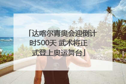 达喀尔青奥会迎倒计时500天 武术将正式登上奥运舞台