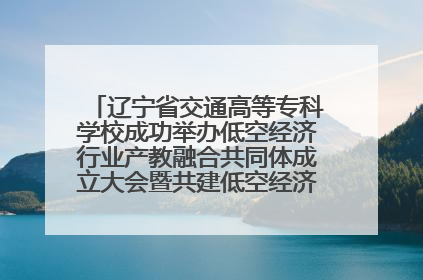辽宁省交通高等专科学校成功举办低空经济行业产教融合共同体成立大会暨共建低空经济产教融合新生态论坛