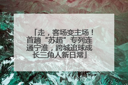 走，客场变主场！首趟“苏超”专列连通宁淮，跨城追球成长三角人新日常