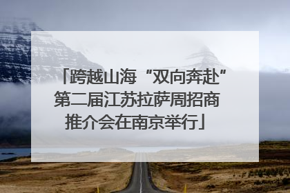 跨越山海“双向奔赴” 第二届江苏拉萨周招商推介会在南京举行