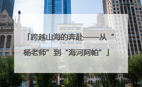 跨越山海的奔赴——从“杨老师”到“海河阿帕”