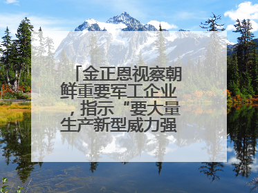 金正恩视察朝鲜重要军工企业，指示“要大量生产新型威力强大的炮弹”