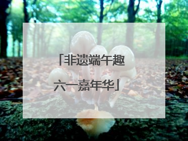 非遗端午趣 六一嘉年华