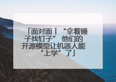面对面丨“拿着锤子找钉子” 他们的开源模型让机器人能“上学”了