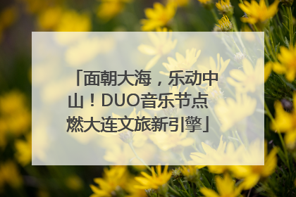 面朝大海，乐动中山！DUO音乐节点燃大连文旅新引擎