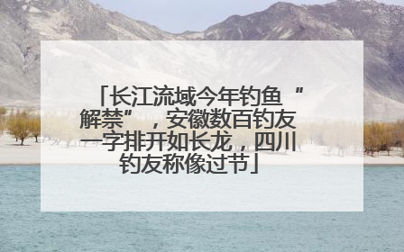 长江流域今年钓鱼“解禁”，安徽数百钓友一字排开如长龙，四川钓友称像过节