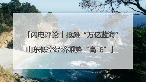 闪电评论丨抢滩“万亿蓝海” 山东低空经济乘势“高飞”