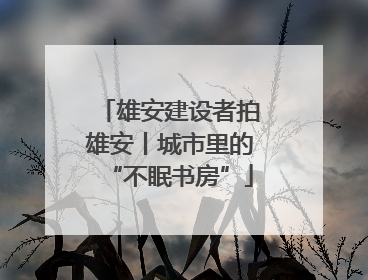 雄安建设者拍雄安丨城市里的“不眠书房”