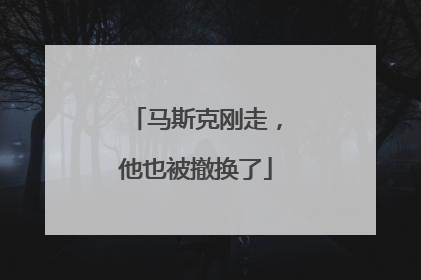 马斯克刚走，他也被撤换了
