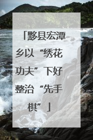 黟县宏潭乡以“绣花功夫”下好整治“先手棋”