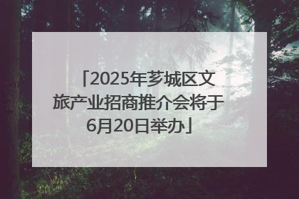 2025年芗城区文旅产业招商推介会将于6月20日举办