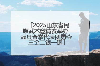 2025山东省民族武术邀请赛举办 冠县查拳代表团勇夺三金二银一铜