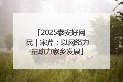 2025泰安好网民｜宋芹：以网络力量助力家乡发展