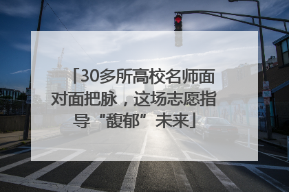 30多所高校名师面对面把脉，这场志愿指导“馥郁”未来